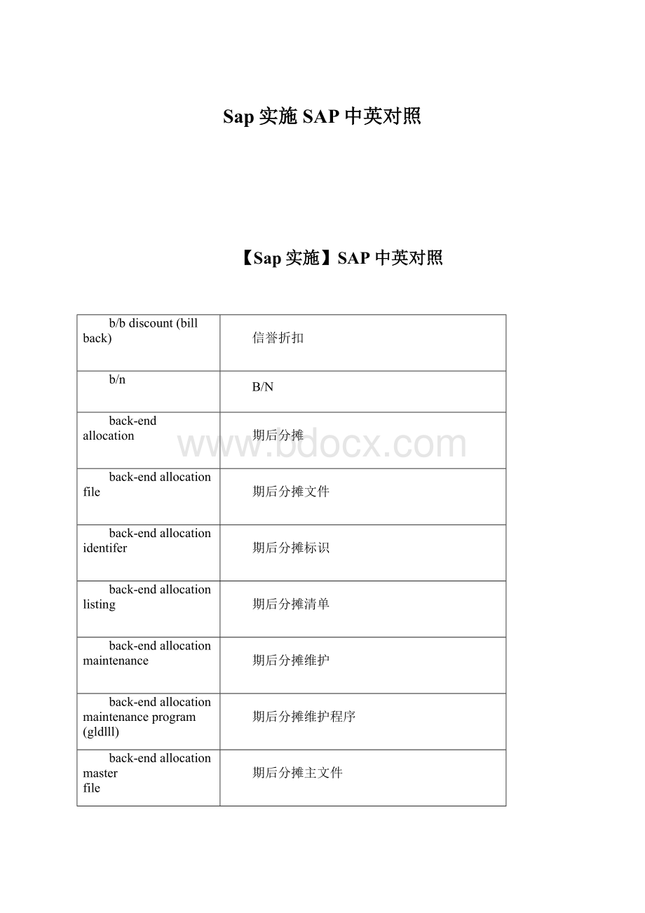 Sap实施SAP中英对照.docx_第1页