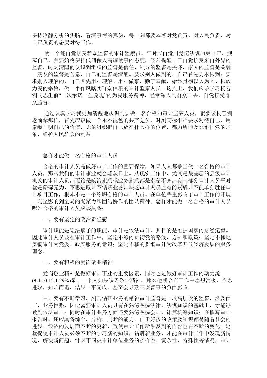 如何努力争做一名合格的审计人员.docx_第3页