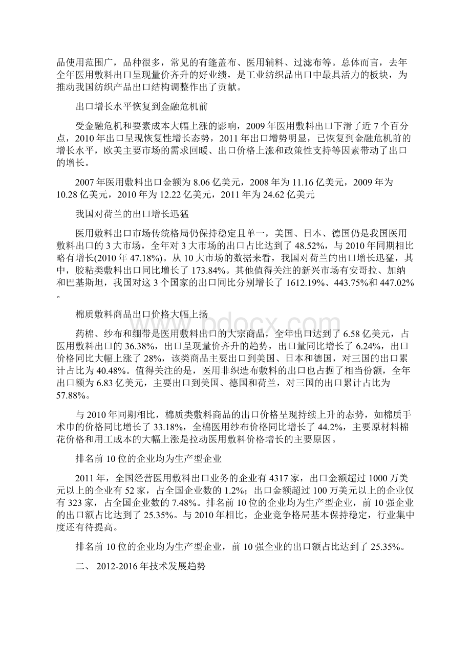 医用敷料可行性研究报告.docx_第2页