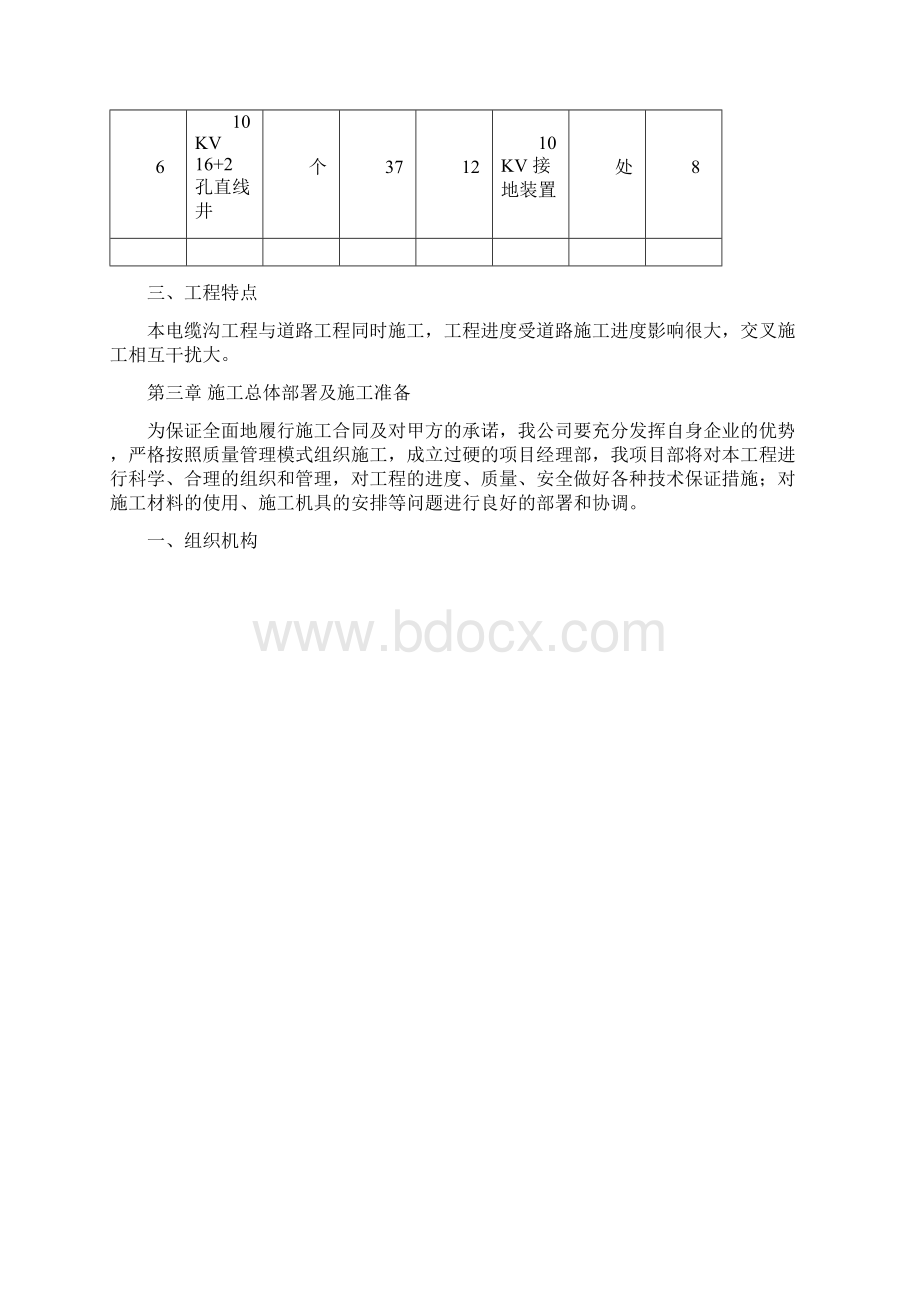 某项目电缆沟施工组织设计.docx_第3页