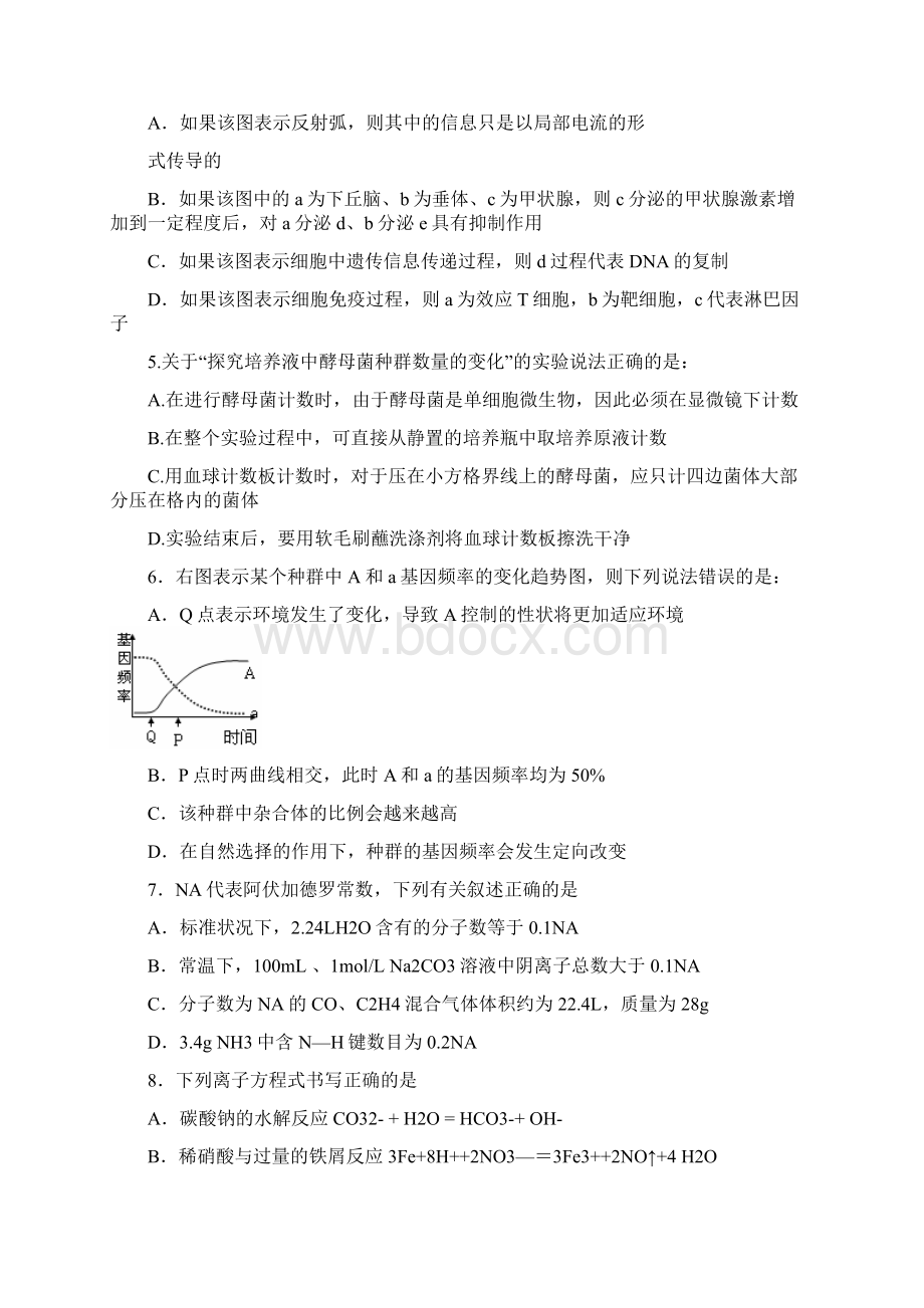 陕西省西工大附中届高考第七次适应性训练理科综合.docx_第2页