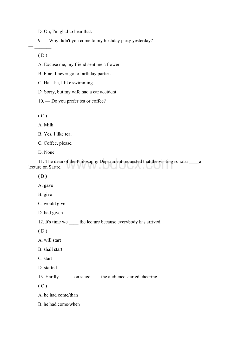 四川大学大学英语四第二次作业答案.docx_第3页