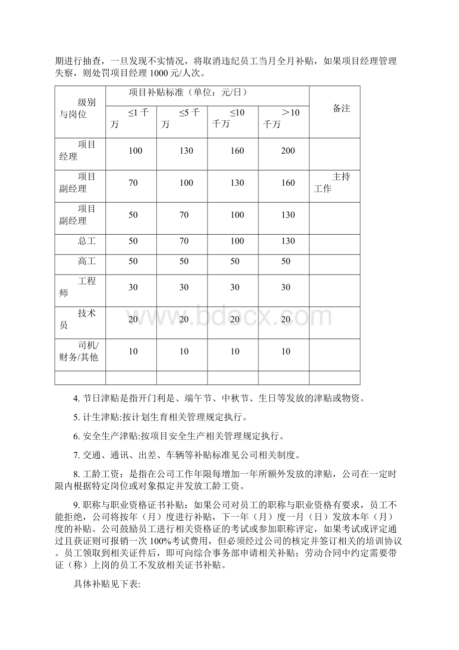 薪酬福利及绩效考核管理制度.docx_第3页