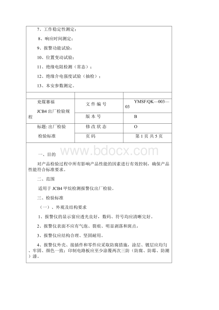 13JCB4甲烷检测报警仪出厂检验规程.docx_第3页