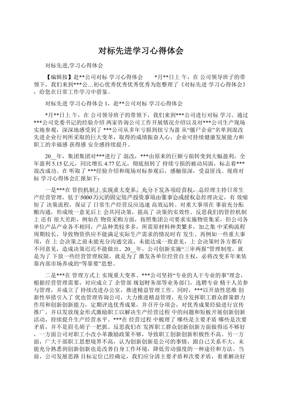 对标先进学习心得体会.docx