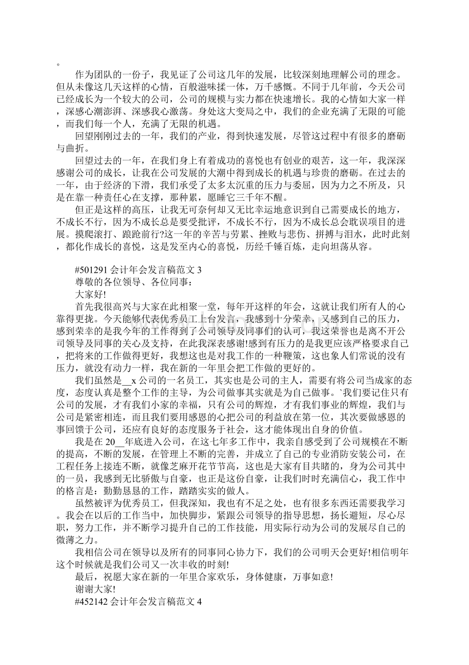 会计年会发言稿范文5篇.docx_第2页