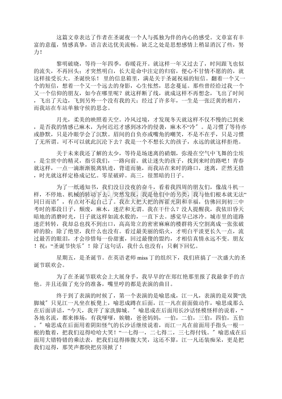 圣诞节的作文600字集锦十篇范文精选.docx_第3页