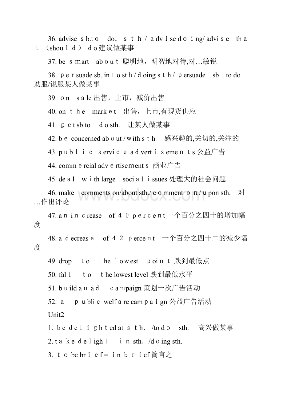 牛津高中英语模块四unit短语词组整理.docx_第3页