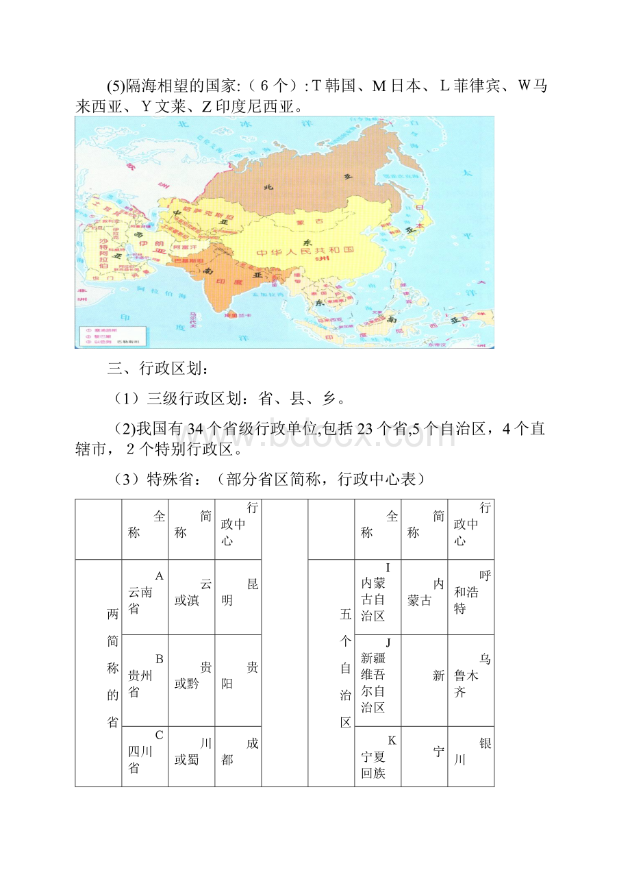 八年级上册地理知识点总结.docx_第3页