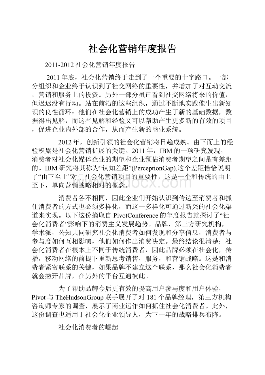 社会化营销年度报告.docx_第1页