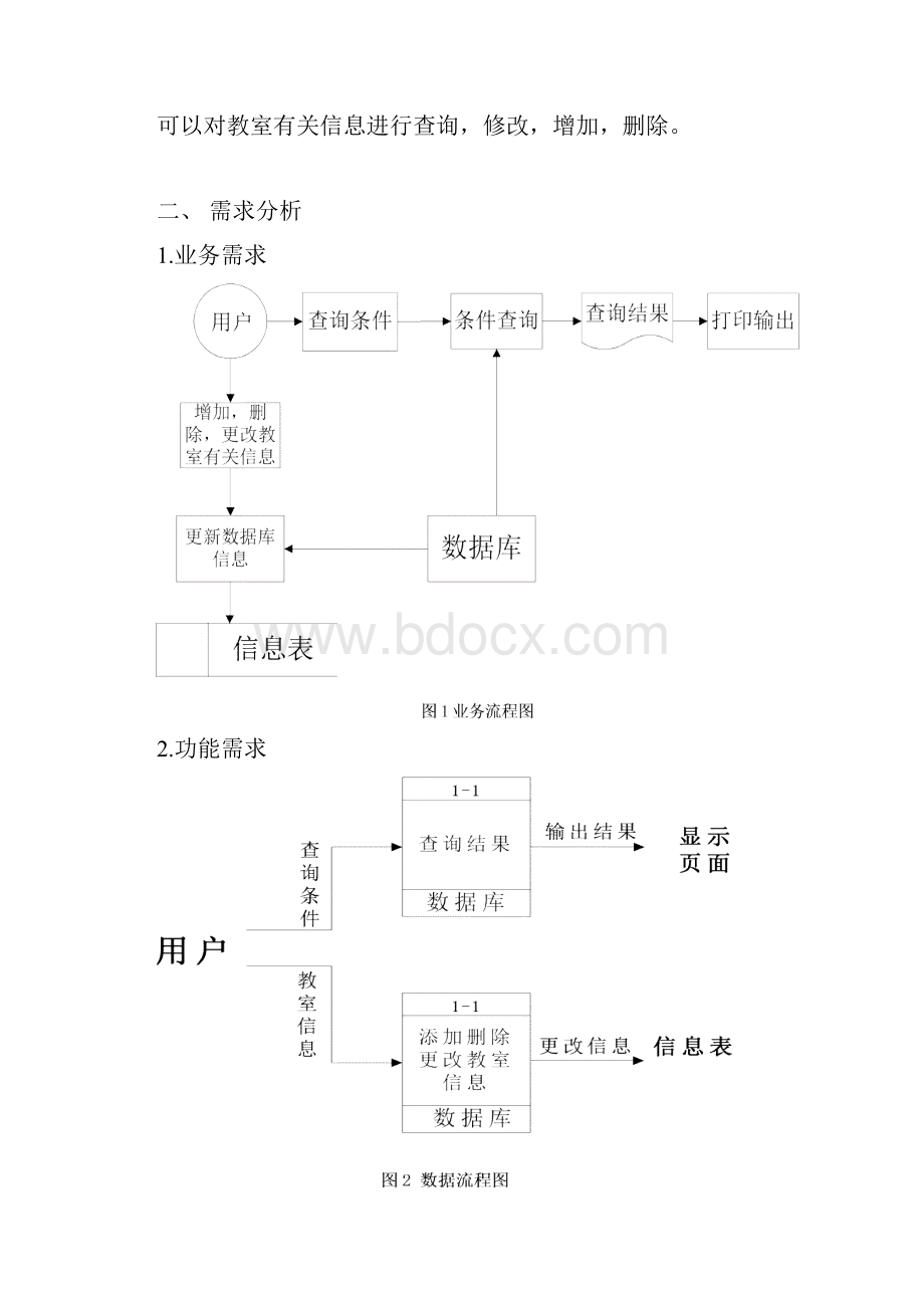 教室管理信息系统的设计与实现课设内容.docx_第2页