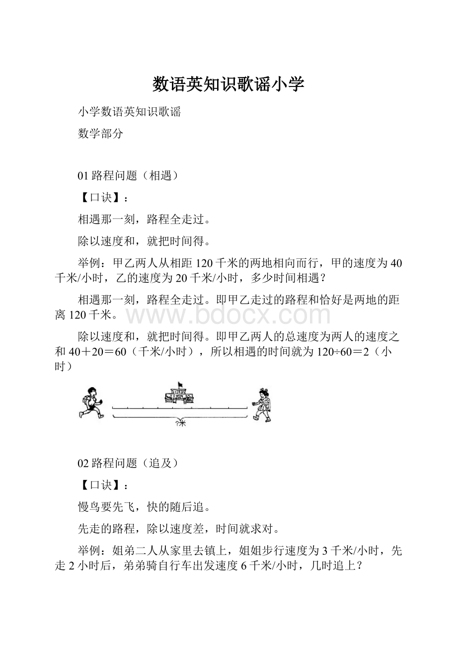 数语英知识歌谣小学.docx_第1页