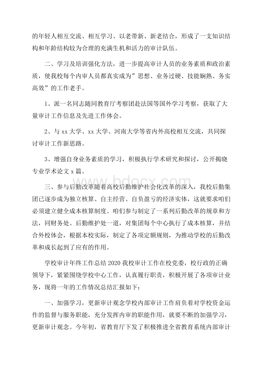 学校审计年终工作总结.docx_第2页