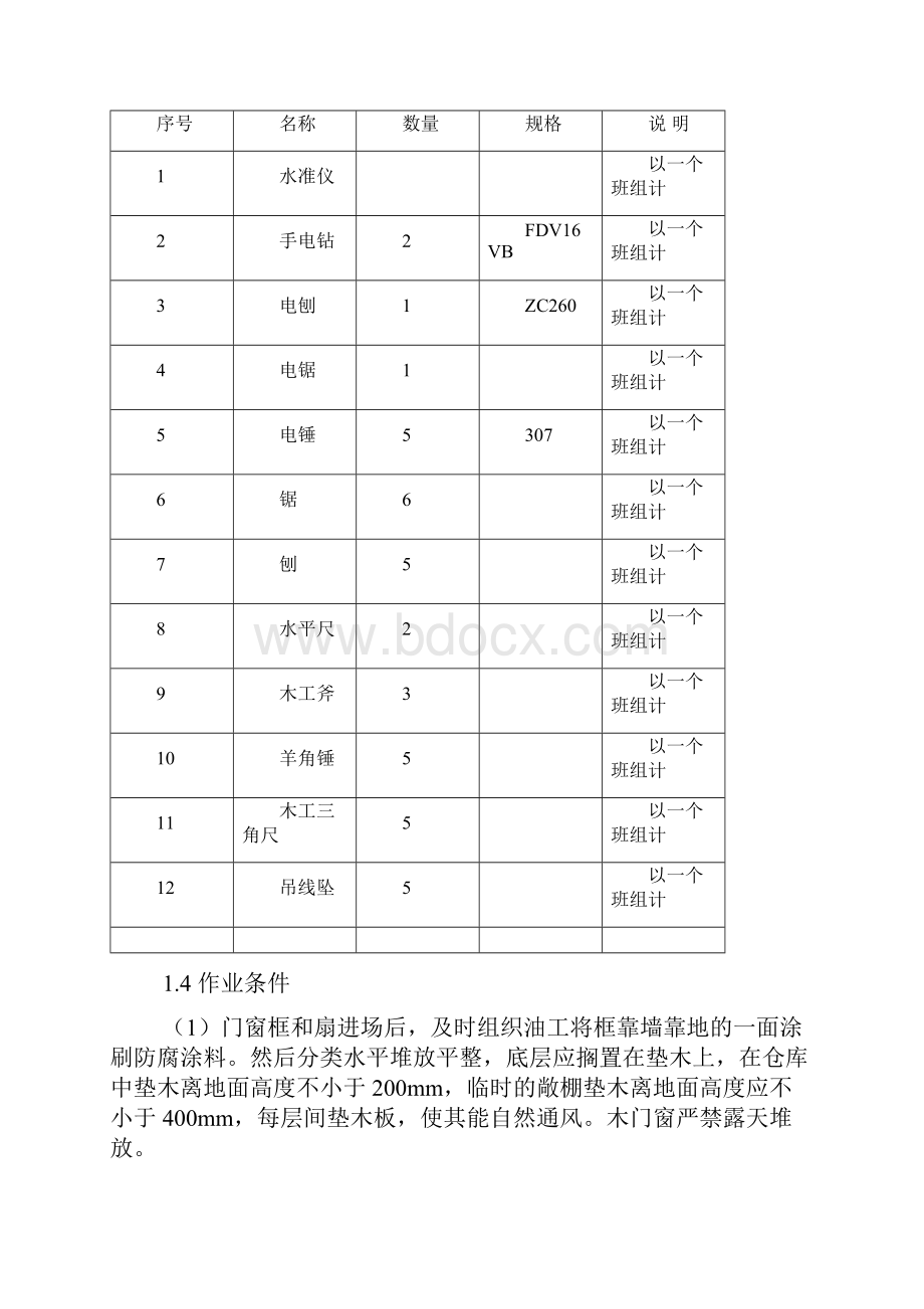 木门窗制作与安装施工工艺标准.docx_第2页