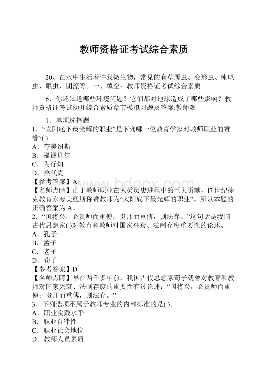 教师资格证考试综合素质.docx