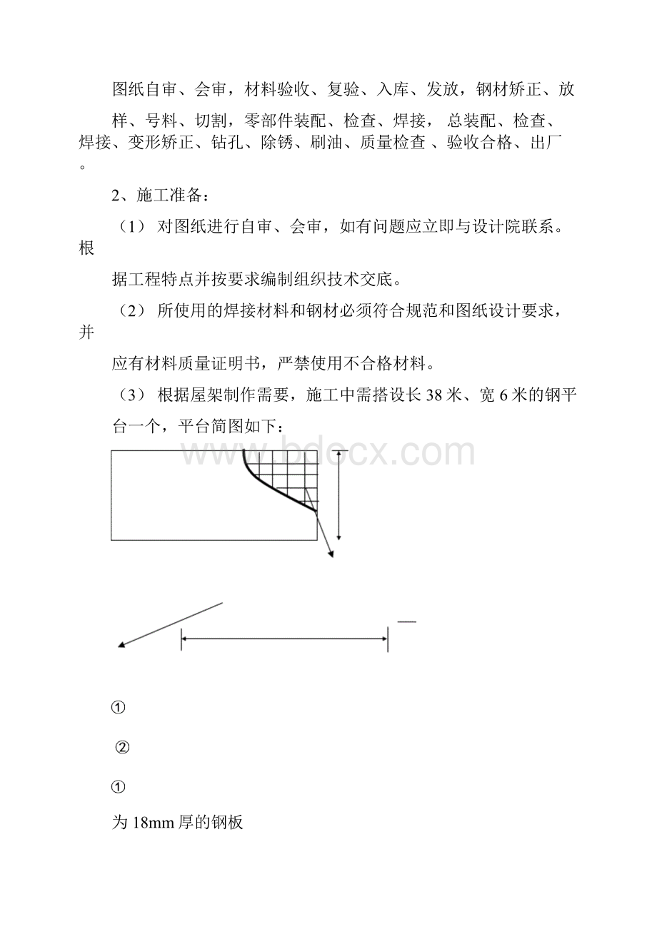 天钢3500mm中厚板工程屋面及柱子施工方案.docx_第2页