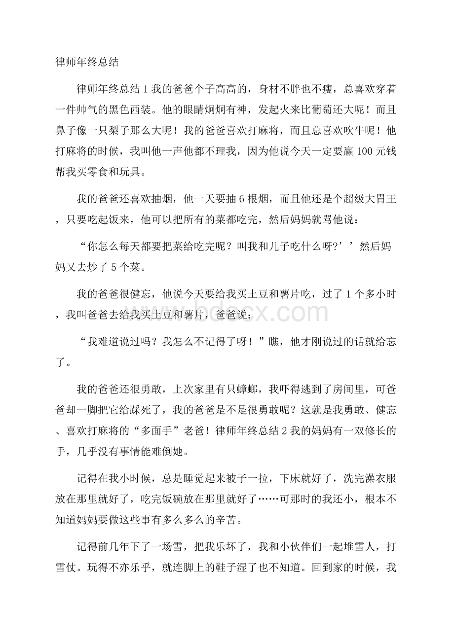 律师年终总结.docx