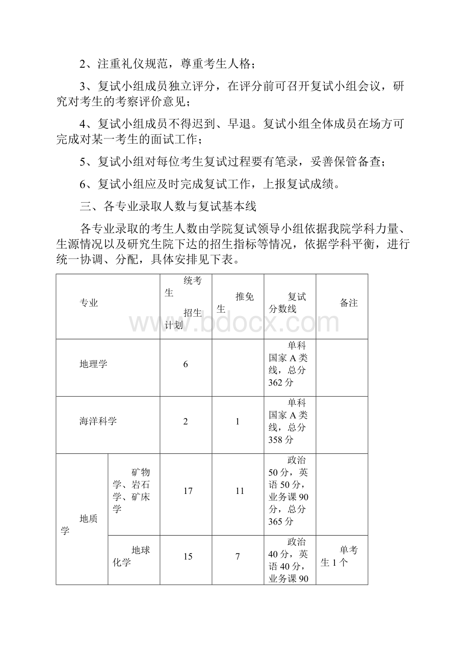 中国地质大学武汉地学院硕士研究生复试录取工作方案.docx_第2页