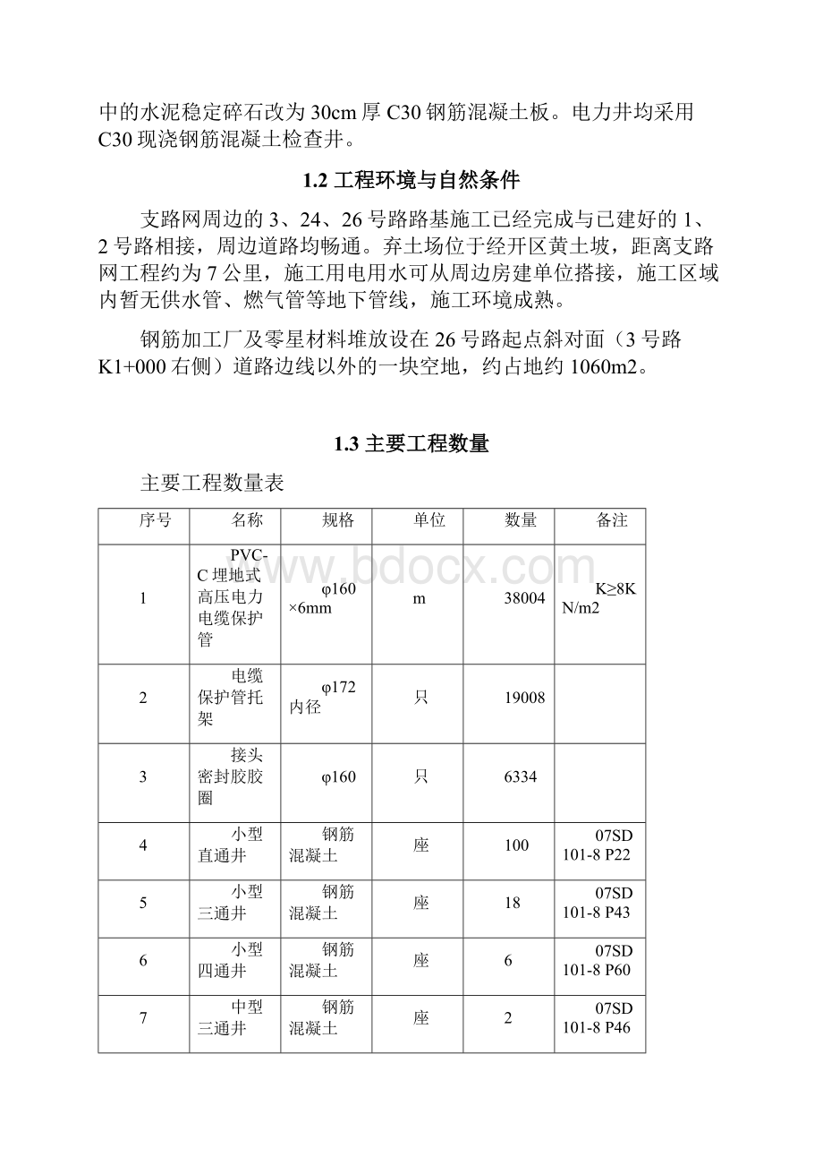 市政道路电力管线施工方案设计已审批.docx_第2页