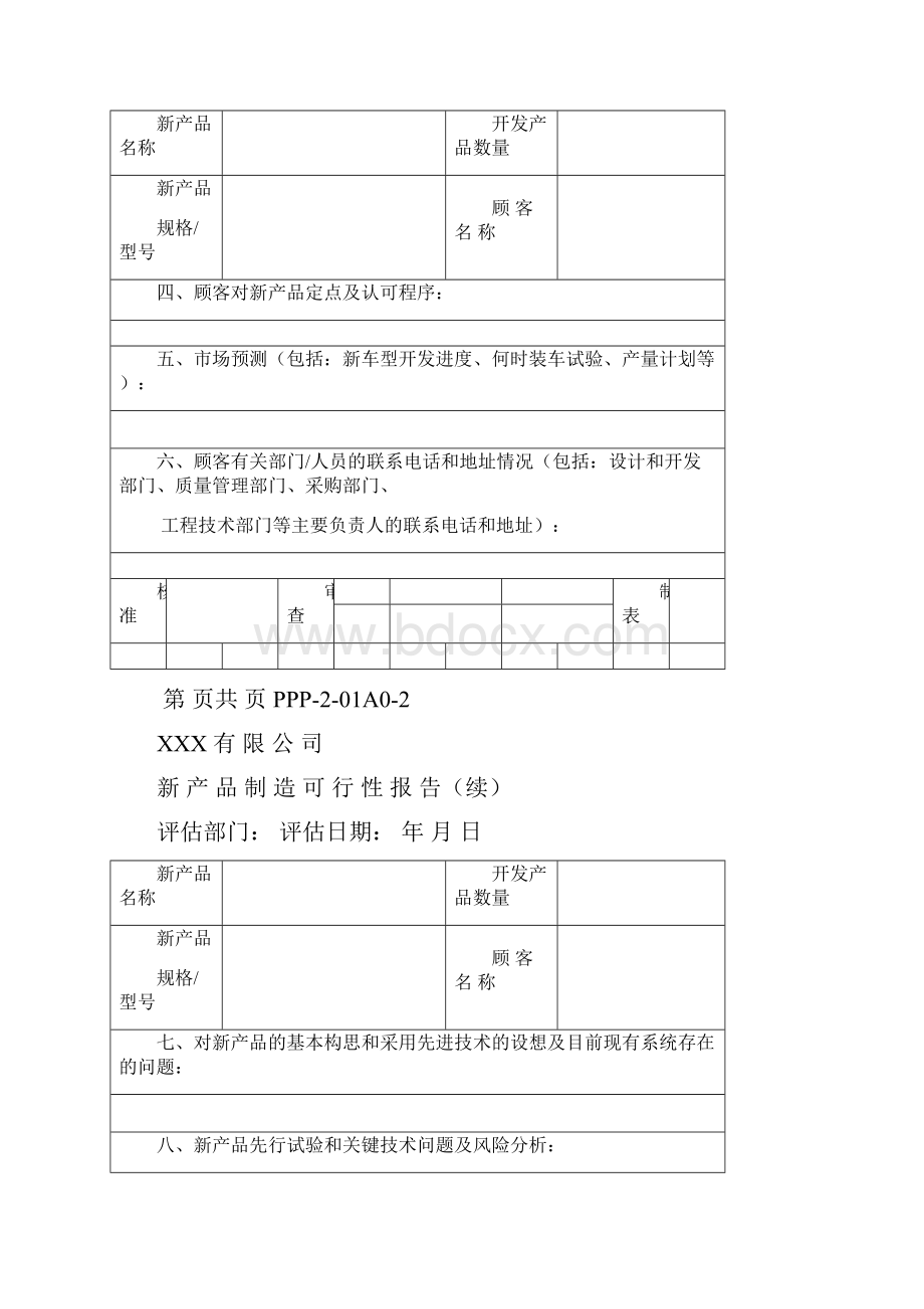 APQP所有记录表.docx_第2页