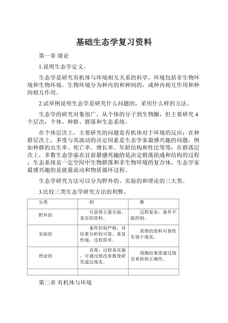 基础生态学复习资料.docx_第1页