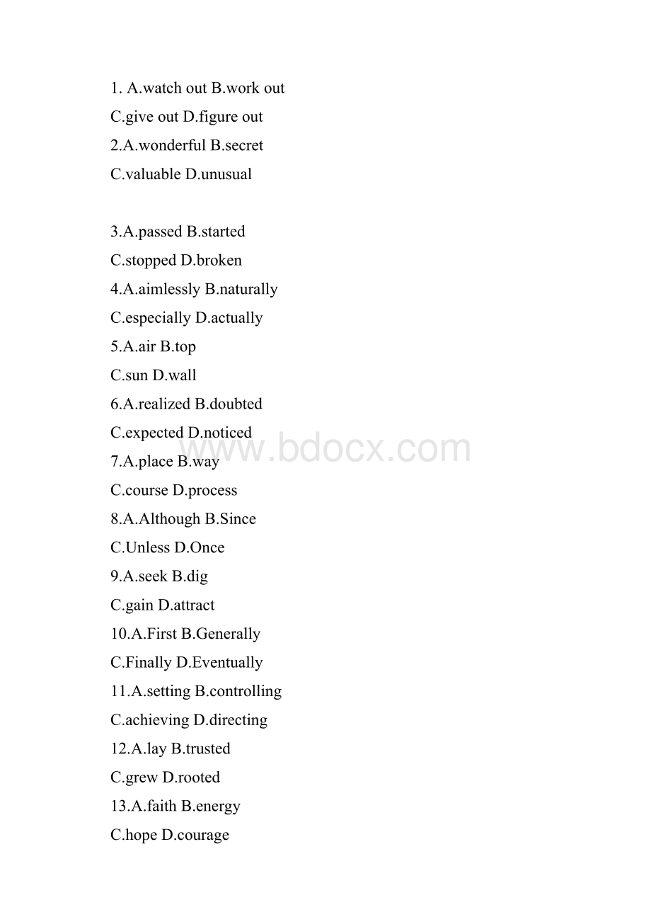 高考英语二轮练习单元精练题及解析新苏版2unit2.docx_第3页