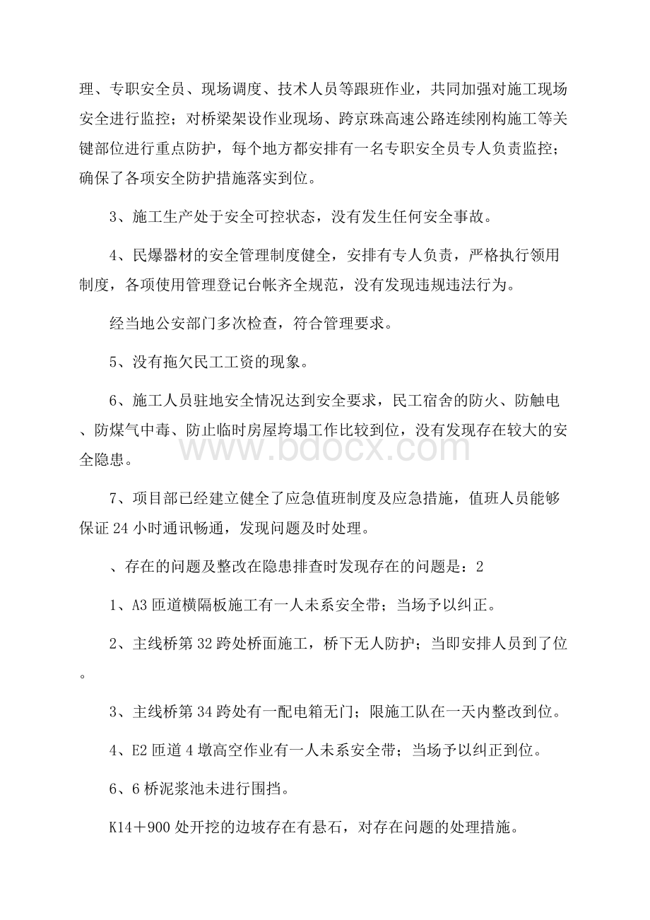 施工现场安全隐患排查报告.docx_第2页