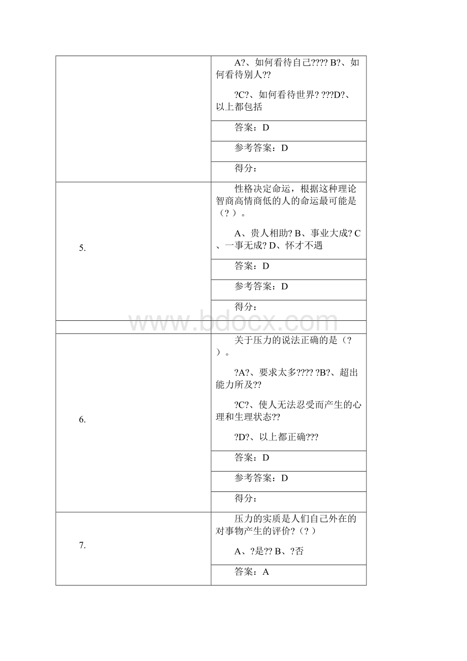 情绪管理与职场减压答案.docx_第2页