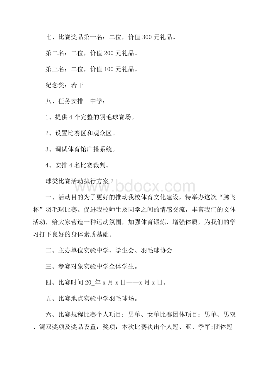 球类比赛活动执行方案.docx_第2页