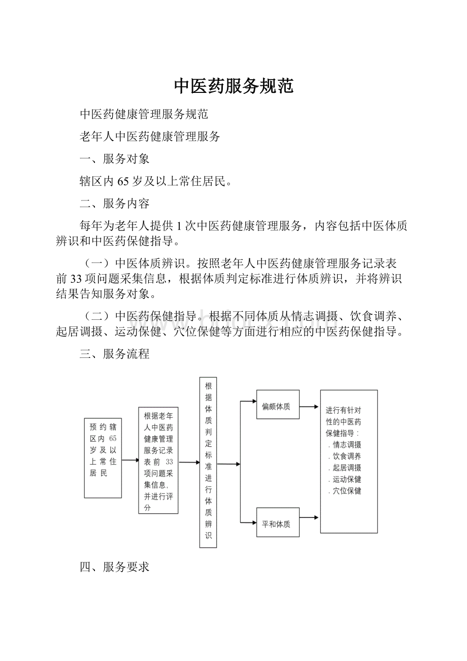 中医药服务规范.docx_第1页