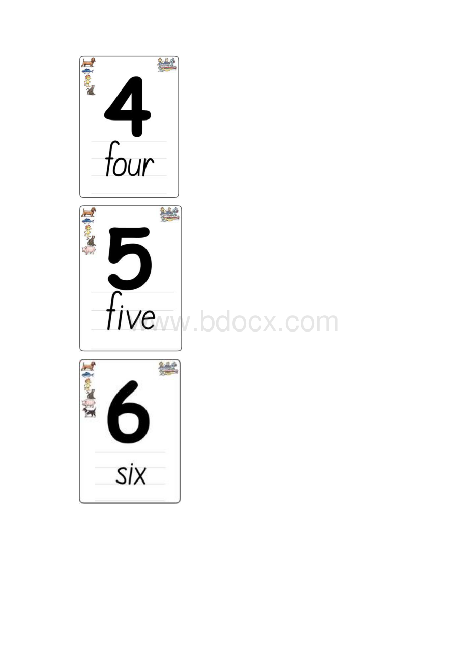 英语数字单词卡片完美打印版.docx_第2页