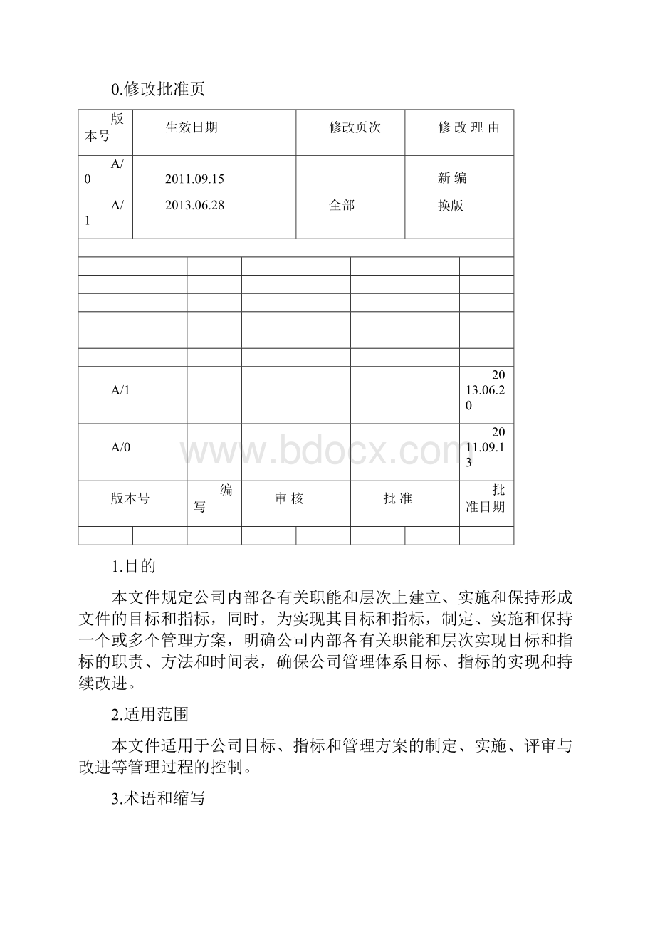 目标指标和管理方案控制程序HNHSMP06.docx_第2页