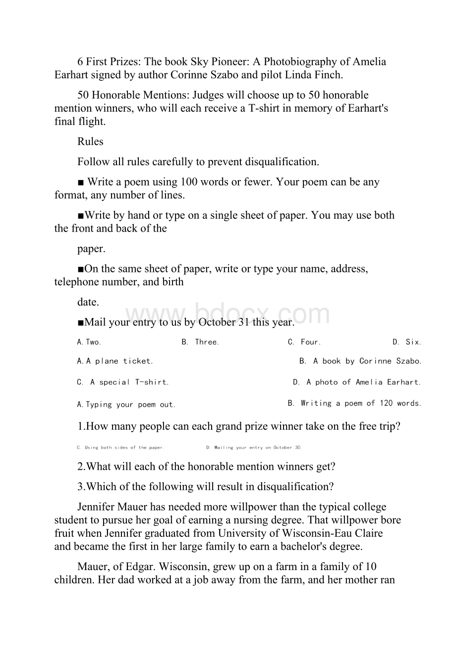 新高考全国Ⅰ卷英语高考试题文档版word版含答案.docx_第2页