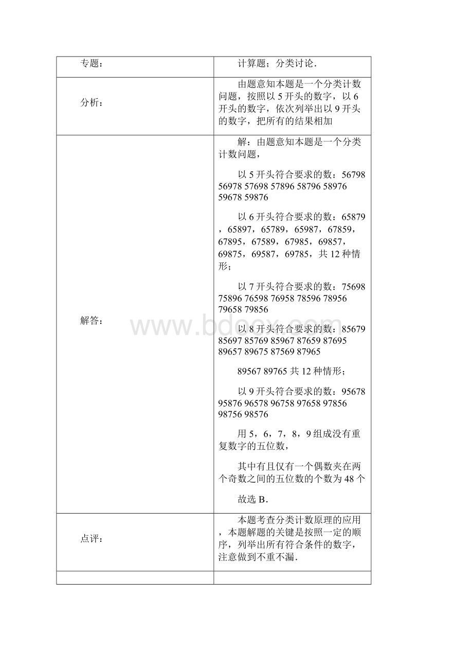 高考数学排列组合模拟试题汇编.docx_第3页