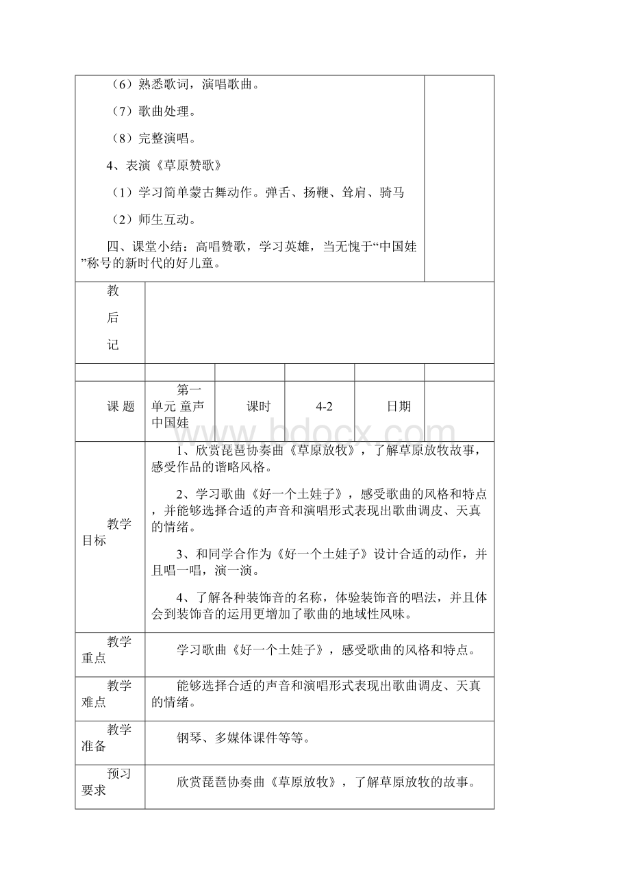 苏教版五年级下册音乐全册教案.docx_第3页