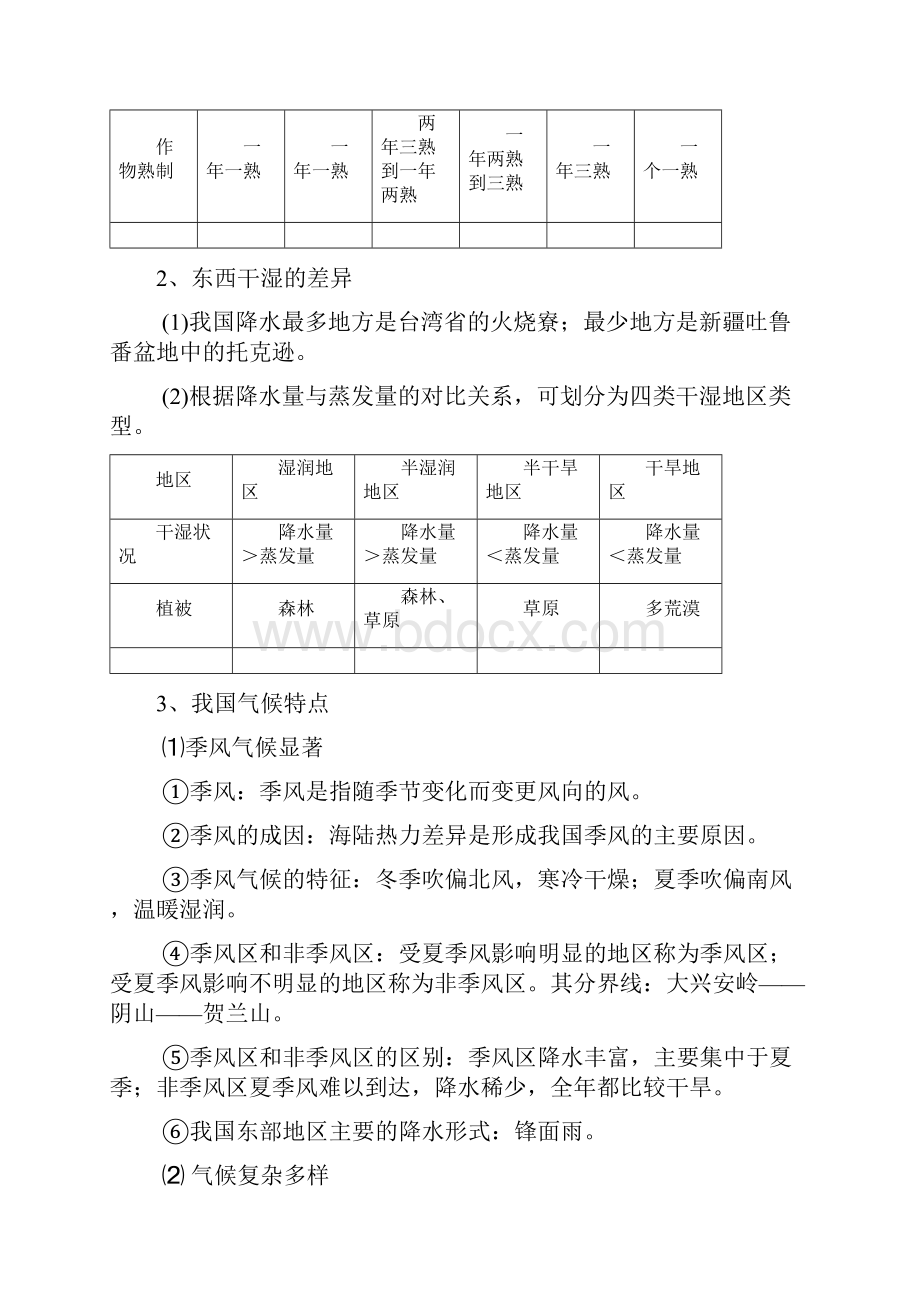 届中考地理复习讲解中国的气候.docx_第2页