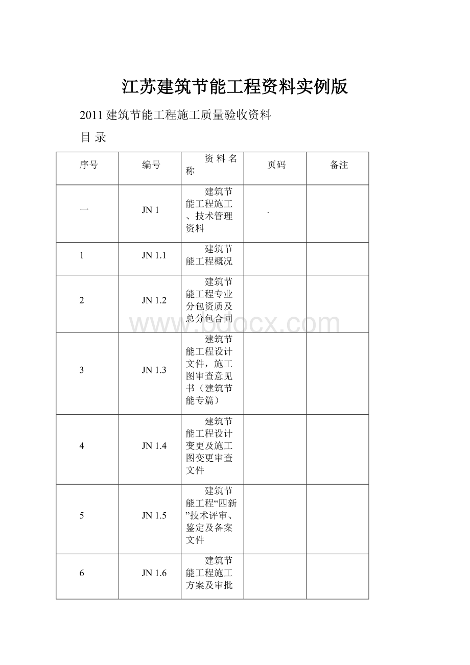 江苏建筑节能工程资料实例版.docx_第1页