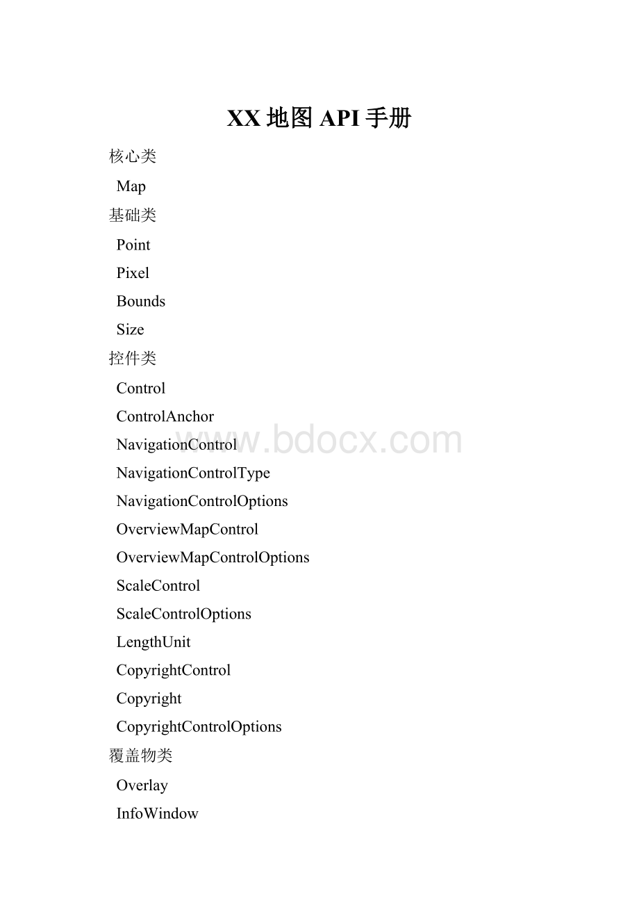 百度地图API手册.docx