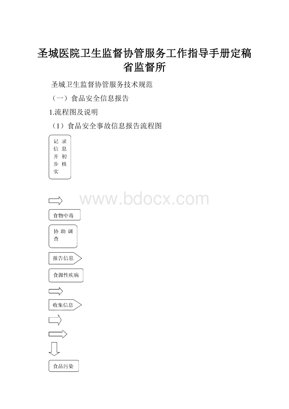 圣城医院卫生监督协管服务工作指导手册定稿省监督所.docx_第1页