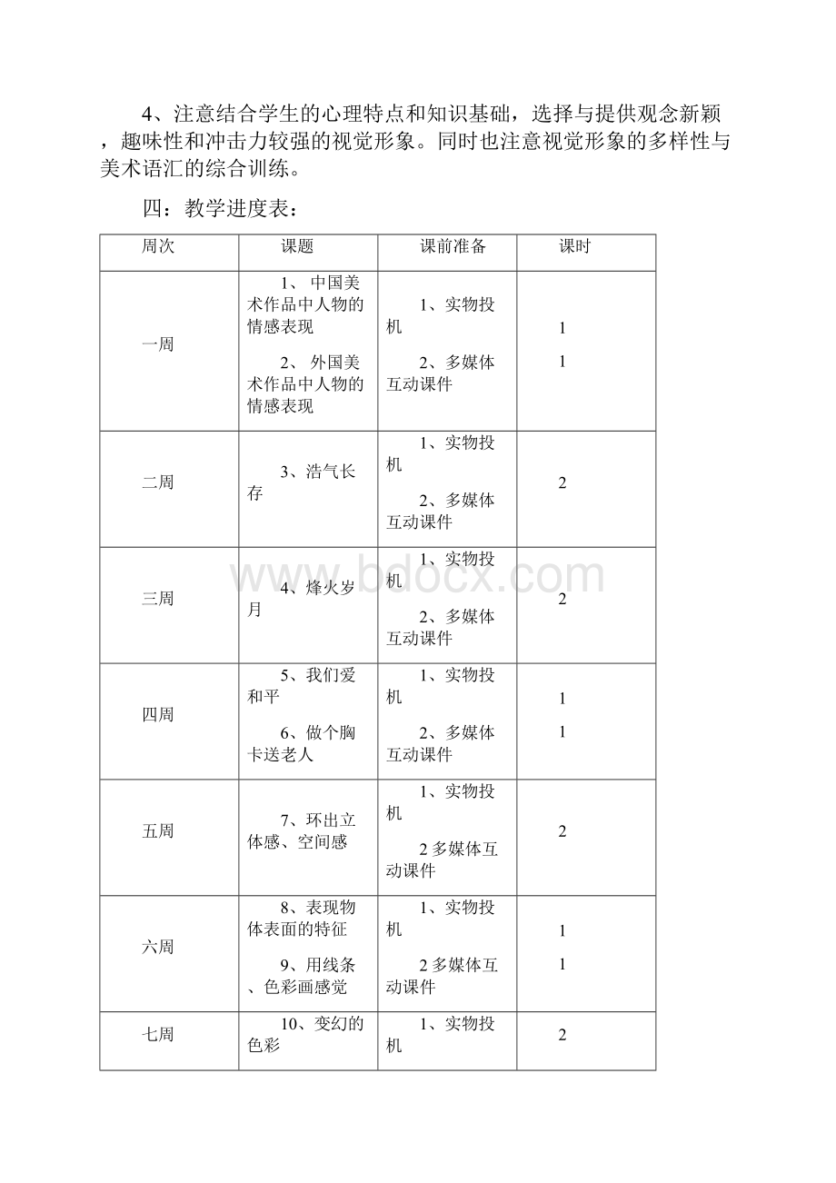 学年度第二学期五年级第10册美术教案一.docx_第2页