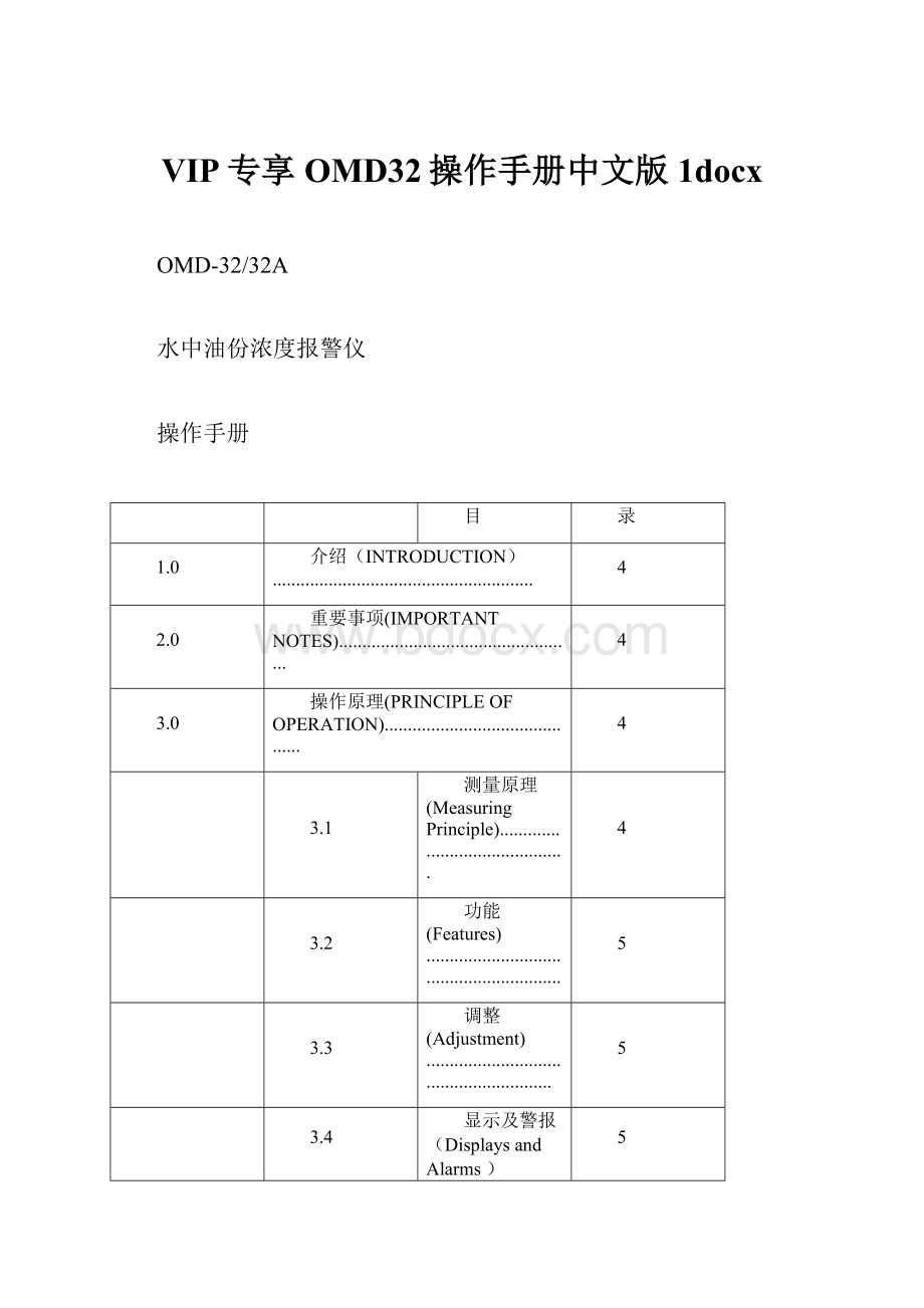 VIP专享OMD32操作手册中文版1docx.docx_第1页