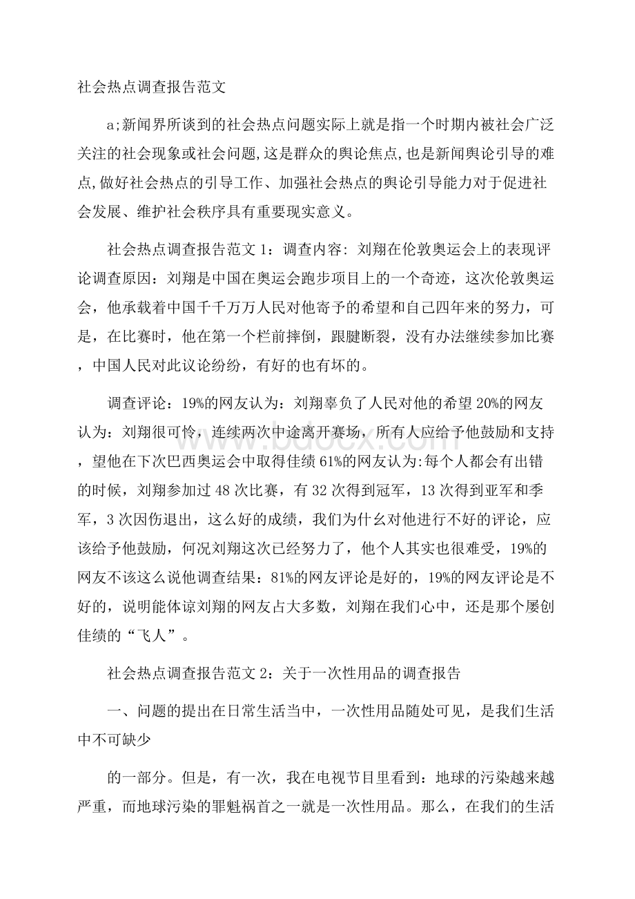 社会热点调查报告范文.docx