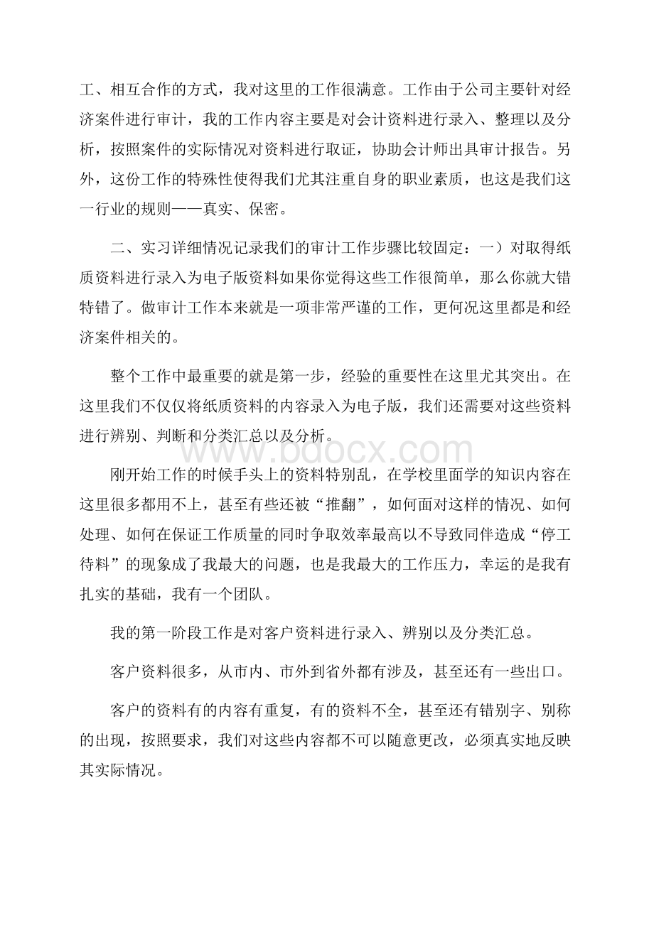 审计助理实习生自我鉴定.docx_第2页