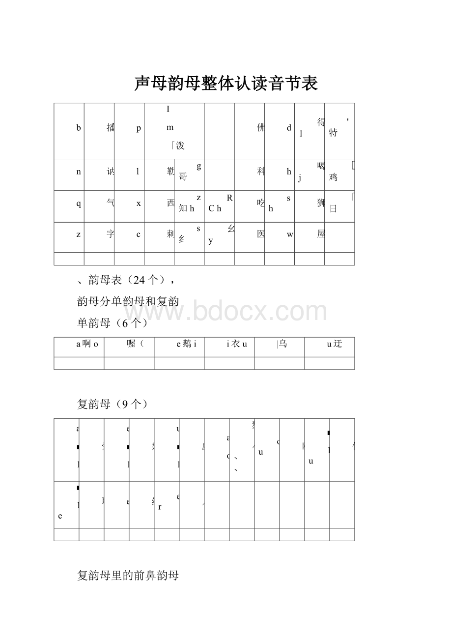 声母韵母整体认读音节表.docx