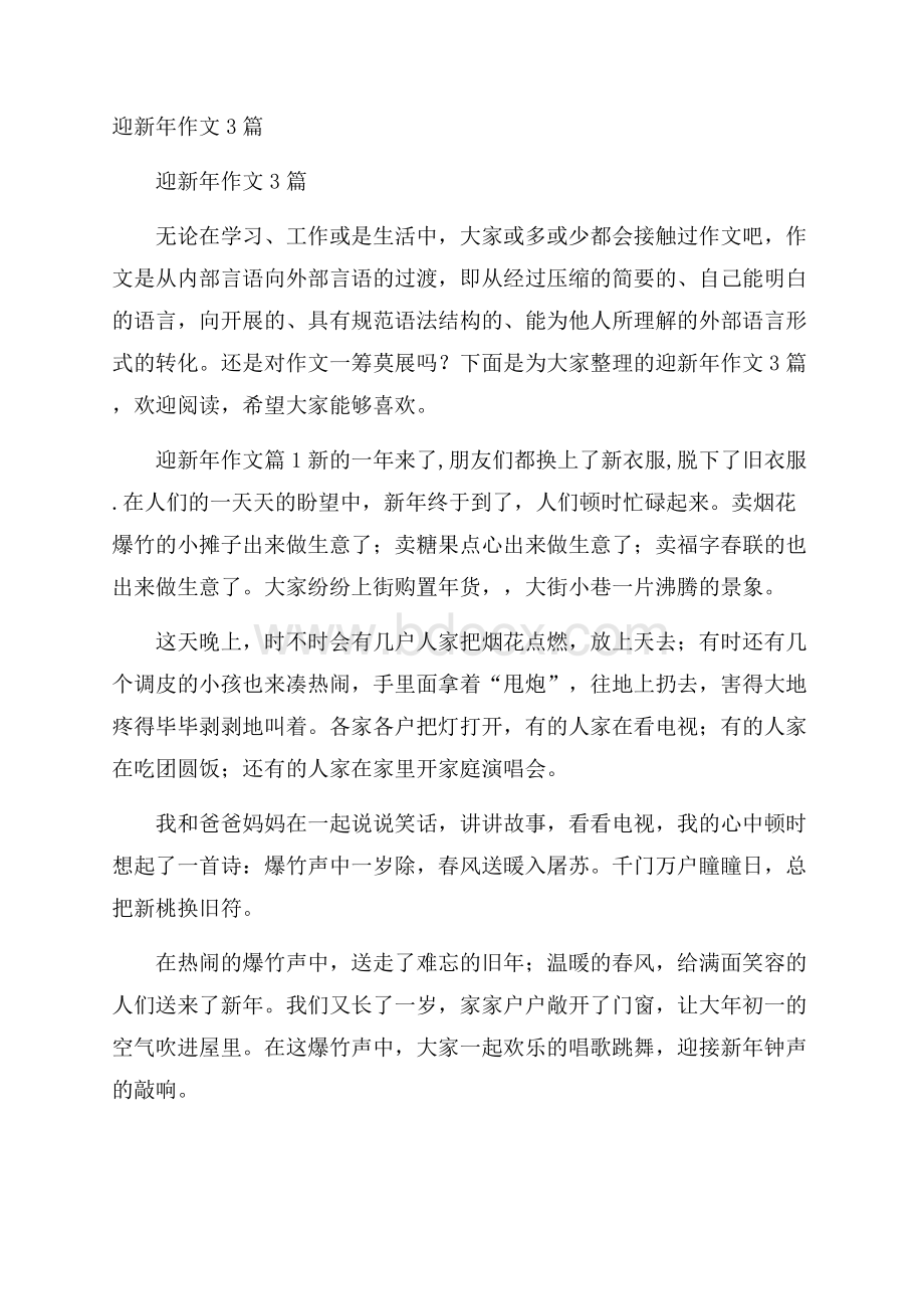 迎新年作文3篇.docx