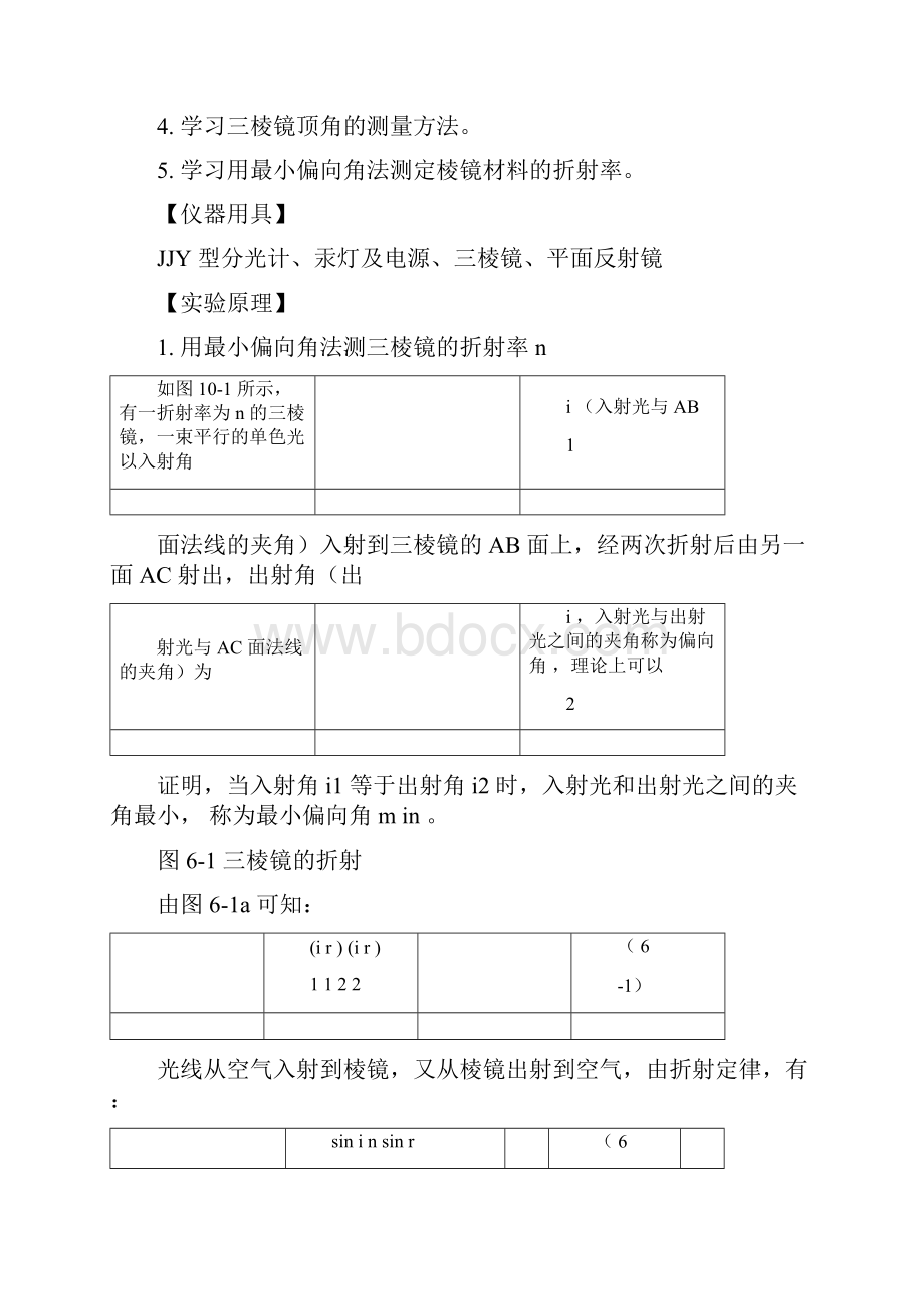 大学物理实验讲义实验05分光计地调节三棱镜折射率测定.docx_第2页