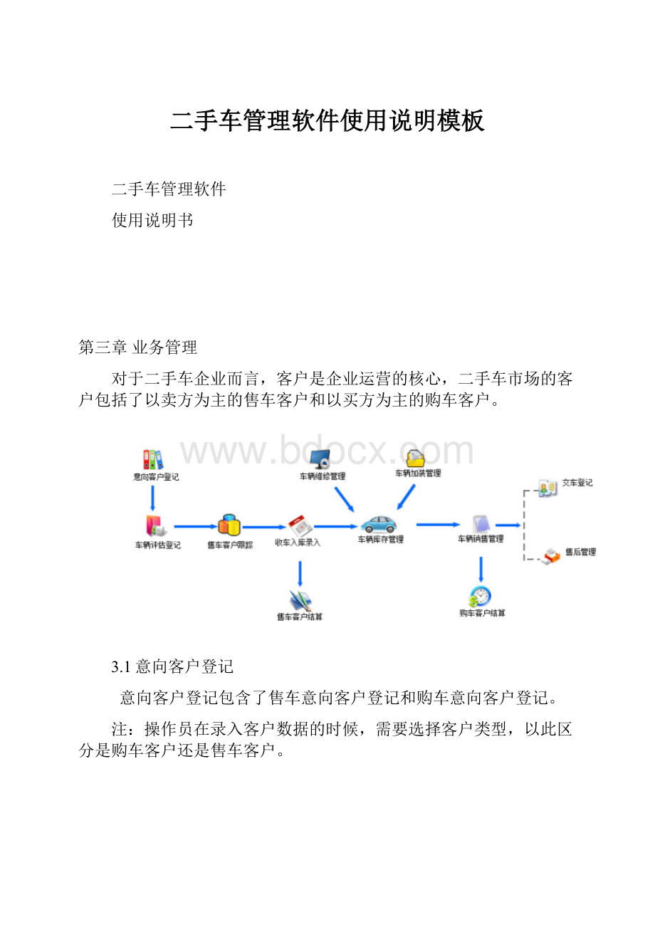 二手车管理软件使用说明模板.docx