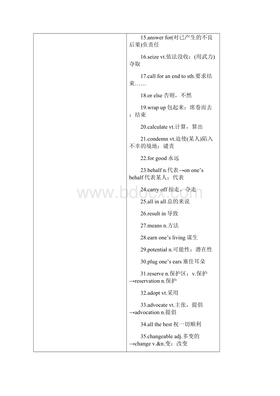 届高三北师大版英语大一轮复习文档Book 8 Unit 22 Environmental Protection.docx_第2页