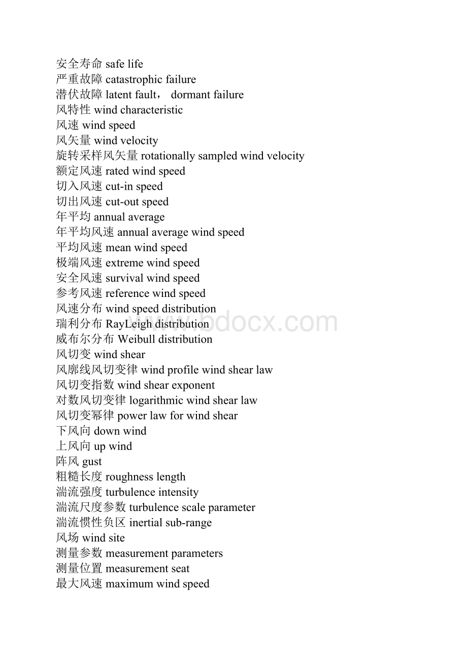 风力发电相关专业英语中文对照.docx_第2页