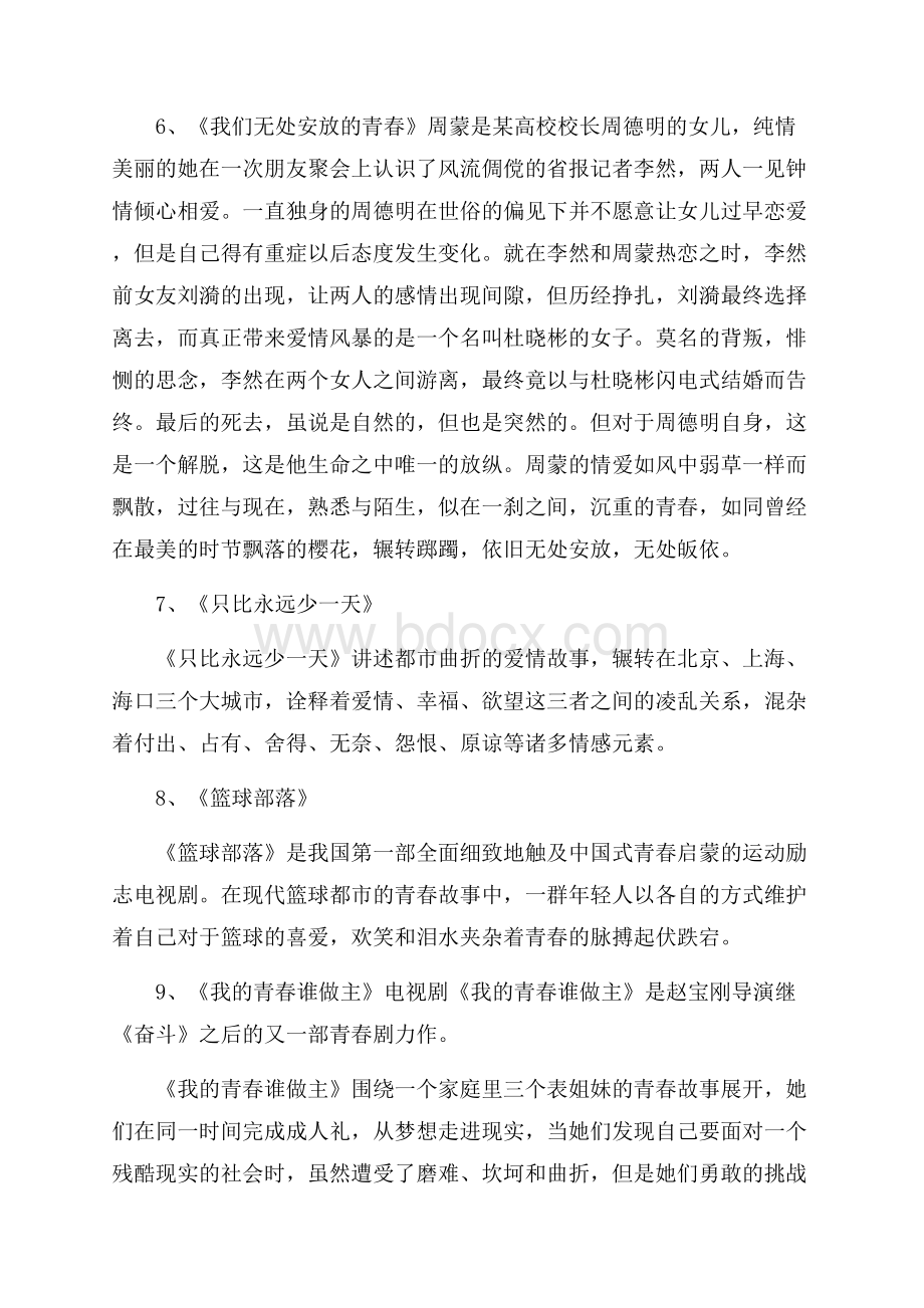 经典的青春励志电视剧.docx_第3页